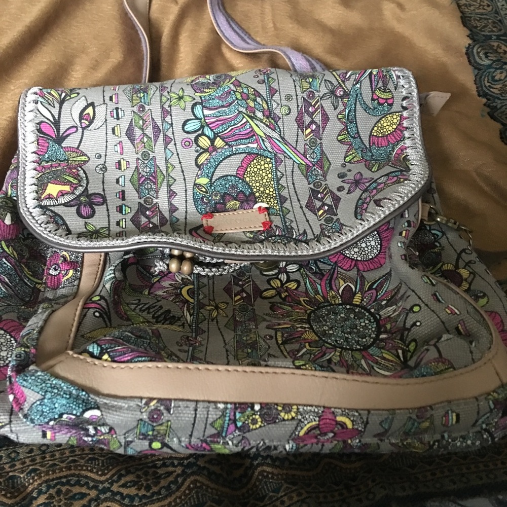 Sakroots Flap Backpack with Keychain